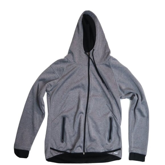 AVIA - BOYS YOUTH GRAY FULL ZIP HOODIE HOODED SWEATSHIRT - SIZE L - Picture 1 of 4